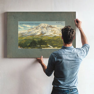 Mt Rainier And Paradise Valley Washington — vintage wall art by Bella Frye