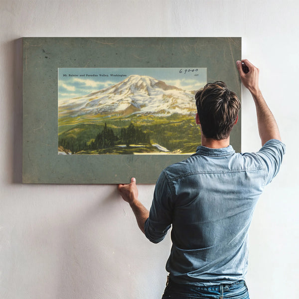 Mt Rainier And Paradise Valley Washington — vintage wall art by Bella Frye