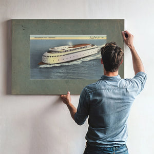 Streamlined Ferry 'Kalakala — vintage wall art by Bella Frye