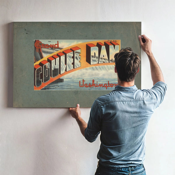 Grand Coulee Dam Washington — vintage wall art by Bella Frye