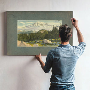 Rainier National Park Mt Rainier And Paradise Valley Washington'2 — vintage wall art by Bella Frye