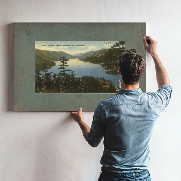Lake Crescent Olympic National Park Washington — vintage wall art by Bella Frye