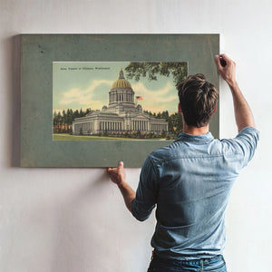 State Capitol At Olympia Washington — vintage wall art by Bella Frye