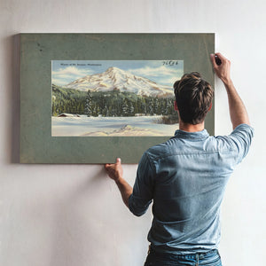 Winter At Mt Rainier Washington — vintage wall art by Bella Frye