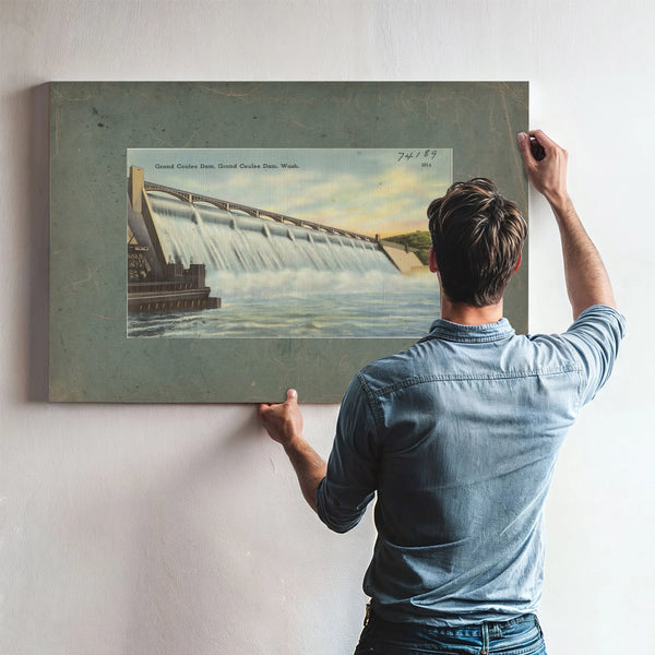 Grand Coulee Dam Grand Coulee Dam Wash'1 — vintage wall art by Bella Frye