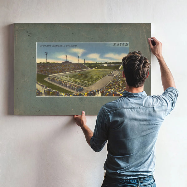 Spokane Memorial Stadium — vintage wall art by Bella Frye