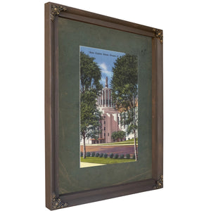 State Capitol Salem Oregon, Bourbon frame — vintage framed wall art by Bella Frye