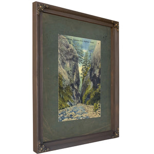 Oneonta Gorge Columbia River Highway Oregon, Bourbon frame — vintage framed wall art by Bella Frye