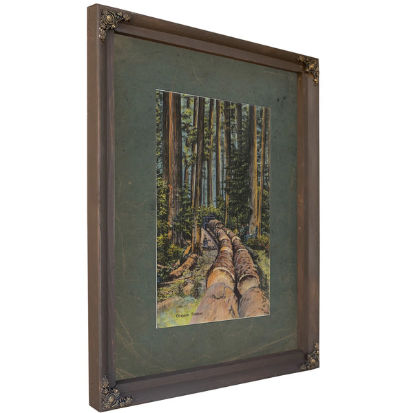 Oregon Timber, Bourbon frame — vintage framed wall art by Bella Frye