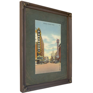 Broadway Portland Oregon, Bourbon frame — vintage framed wall art by Bella Frye