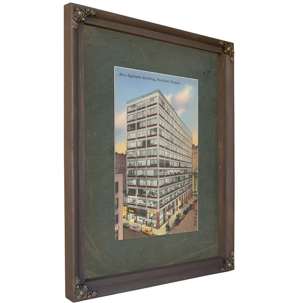 New Equitable Building Portland Oregon, Bourbon frame — vintage framed wall art by Bella Frye