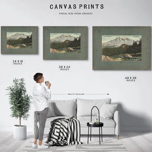 Rainier National Park Mt Rainier And Paradise Valley'1 — vintage wall art by Bella Frye