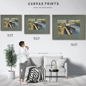 Canal Locks Second To Panama Seattle Washington — vintage wall art by Bella Frye