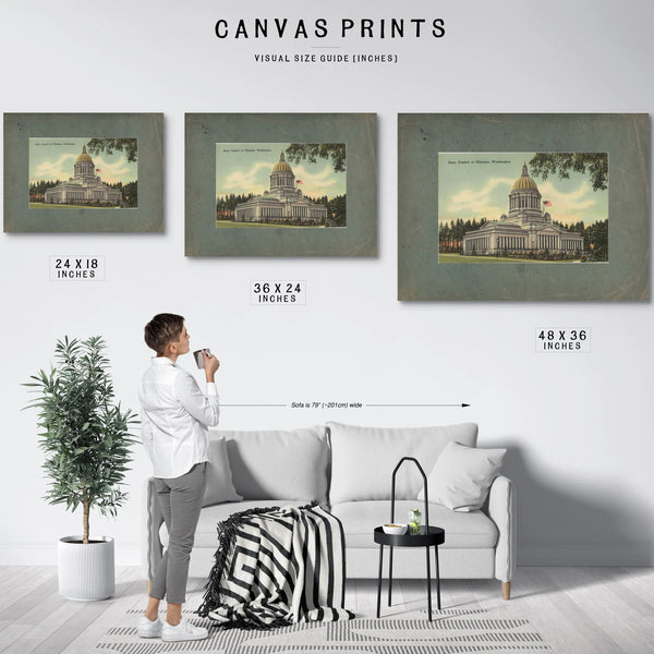 State Capitol At Olympia Washington — vintage wall art by Bella Frye