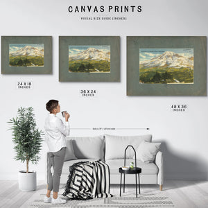 Mt Rainier And Paradise Valley Washington — vintage wall art by Bella Frye