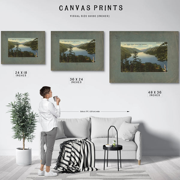 Lake Crescent Olympic National Park Washington — vintage wall art by Bella Frye