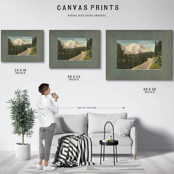 Mt Rainier From Naches Pass Washington — vintage wall art by Bella Frye