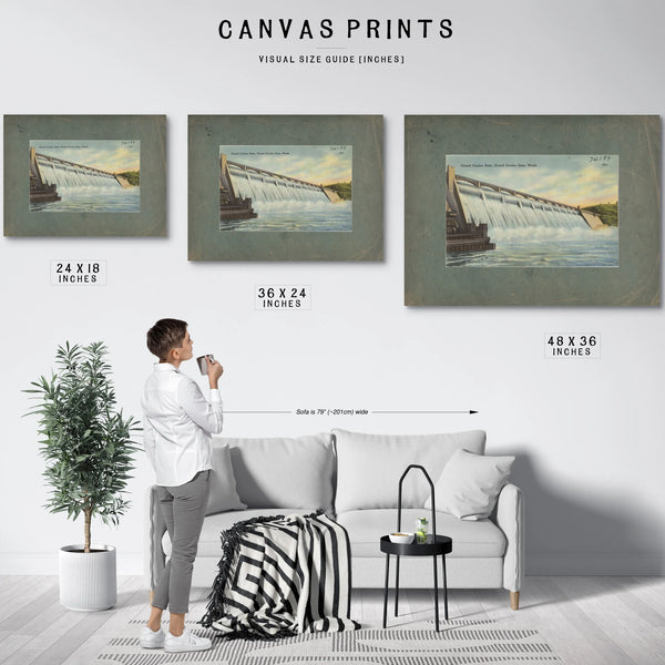 Grand Coulee Dam Grand Coulee Dam Wash'1 — vintage wall art by Bella Frye