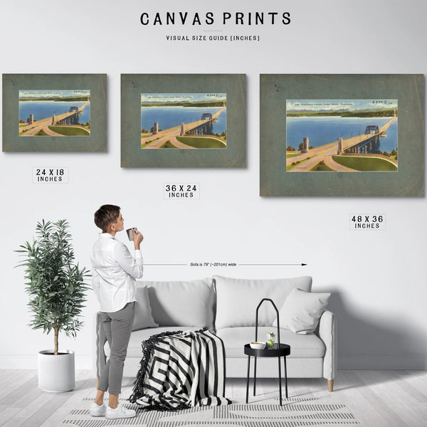 Lake Washingtonpontoon Bridge Seattle Washington — vintage wall art by Bella Frye