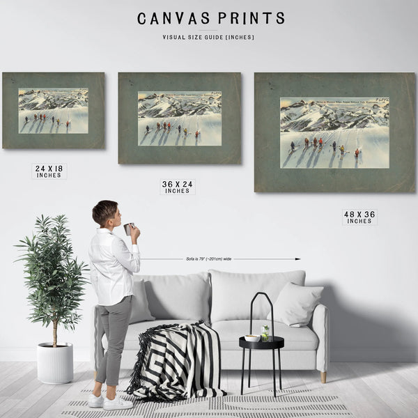 Skiing On Mazama Ridge Rainier National Park Washington — vintage wall art by Bella Frye