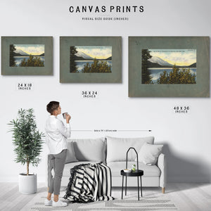 Mt St Helens Washingtonand Reflection From Spirit Lake — vintage wall art by Bella Frye
