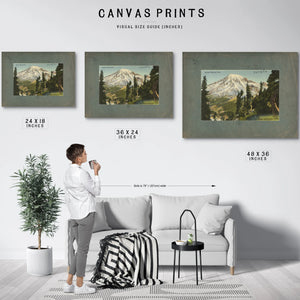 Rainier National Park Mt Rainier And Paradise Valley Washington — vintage wall art by Bella Frye