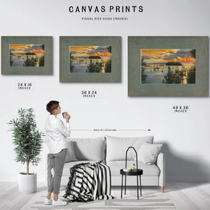 Moorage At Sunset Puget Sound Washington — vintage wall art by Bella Frye