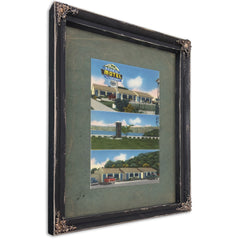 Berg's Scenic Motel, Ebony frame — vintage framed wall art by Bella Frye