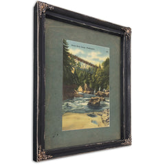 Green River Gorge Washington, Ebony frame — vintage framed wall art by Bella Frye