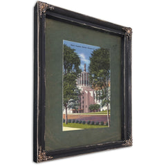 State Capitol Salem Oregon, Ebony frame — vintage framed wall art by Bella Frye