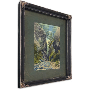 Oneonta Gorge Columbia River Highway Oregon, Ebony frame — vintage framed wall art by Bella Frye