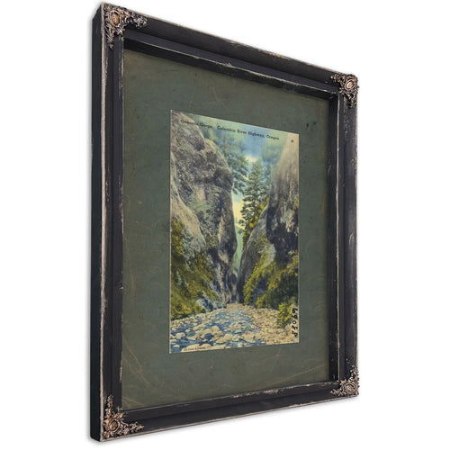 Oneonta Gorge Columbia River Highway Oregon, Ebony frame — vintage framed wall art by Bella Frye
