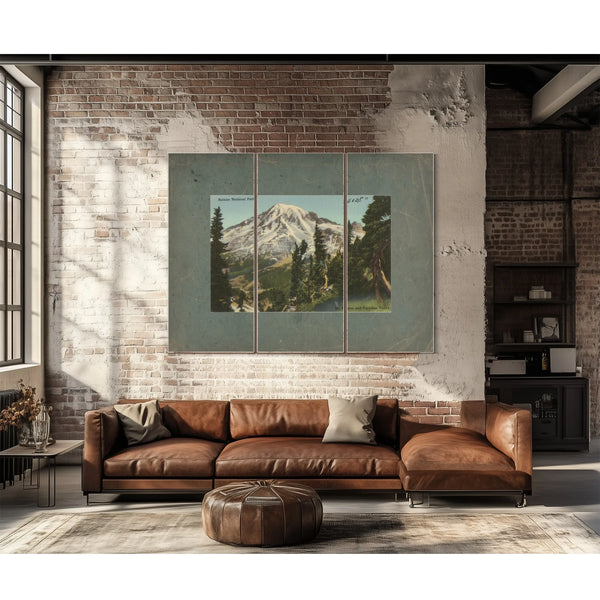 Rainier National Park Mt Rainier And Paradise Valley Washington'3 — vintage wall art by Bella Frye