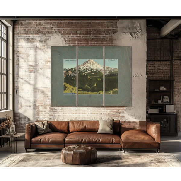 Rainier National Park Mt Rainier And Paradise Valley Washington'5 — vintage wall art by Bella Frye