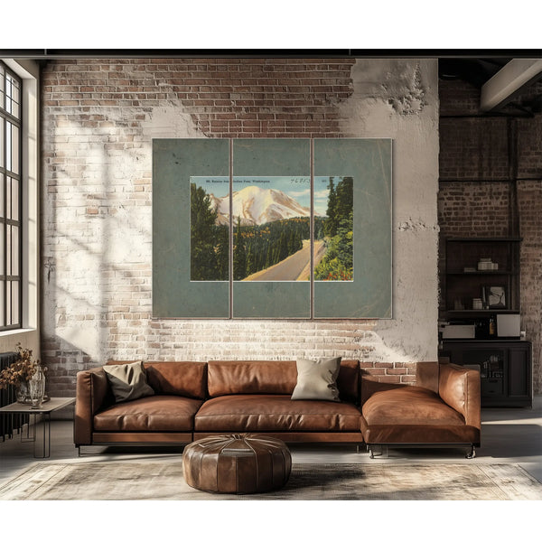Mt Rainier From Naches Pass Washington — vintage wall art by Bella Frye