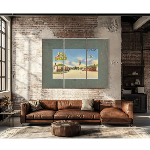 Seal's Motel — vintage wall art by Bella Frye