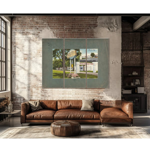 Woodland Park Motel — vintage wall art by Bella Frye
