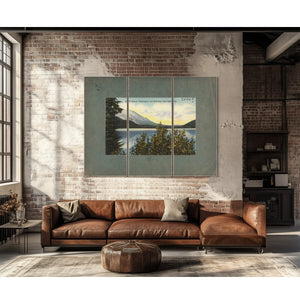 Mt St Helens Washingtonand Reflection From Spirit Lake — vintage wall art by Bella Frye