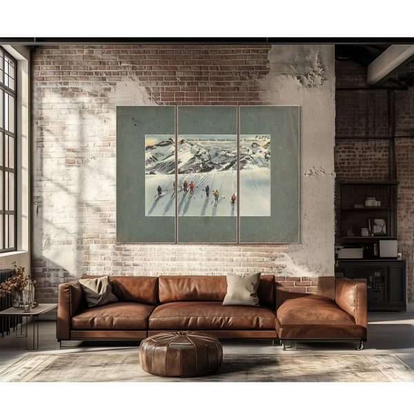 Skiing On Mazama Ridge Rainier National Park Washington — vintage wall art by Bella Frye