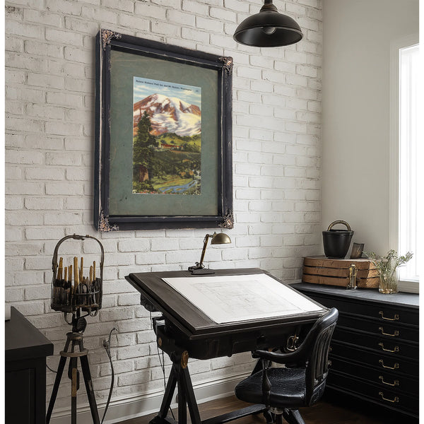 Rainier National Park Inn And Mt Rainier Washington — vintage wall art by Bella Frye