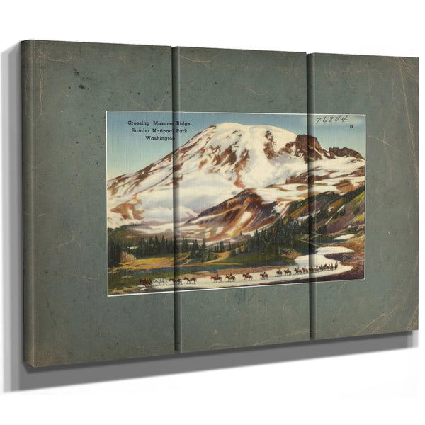 Crossing Mazama Ridge Rainier National Park Washington — vintage wall art by Bella Frye