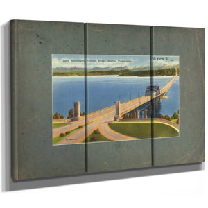 Lake Washingtonpontoon Bridge Seattle Washington — vintage wall art by Bella Frye