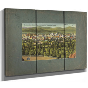 Spokane From Sunset Highway Approach To Spokane Wash — vintage wall art by Bella Frye