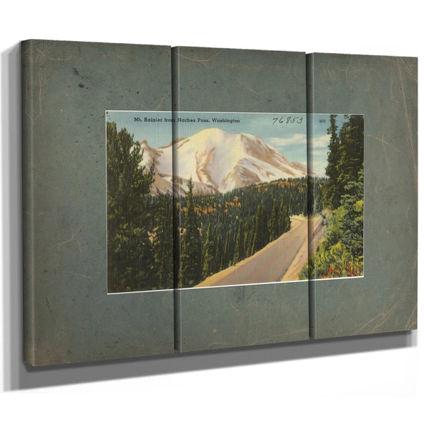 Mt Rainier From Naches Pass Washington — vintage wall art by Bella Frye