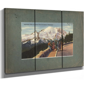 Inspiration Point At Sunrise Park Mt Rainier Washington — vintage wall art by Bella Frye
