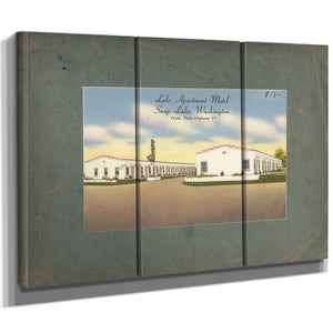 Lake Apartments Motel Soap Lake Washingtonwash State Highway 7 — vintage wall art by Bella Frye