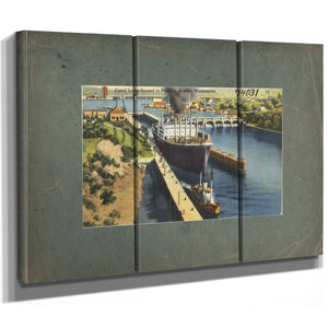 Canal Locks Second To Panama Seattle Washington — vintage wall art by Bella Frye