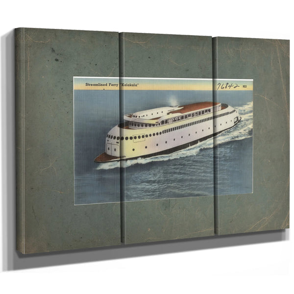 Streamlined Ferry 'Kalakala — vintage wall art by Bella Frye