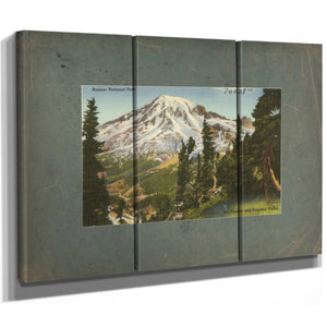 Rainier National Park Mt Rainier And Paradise Valley — vintage wall art by Bella Frye