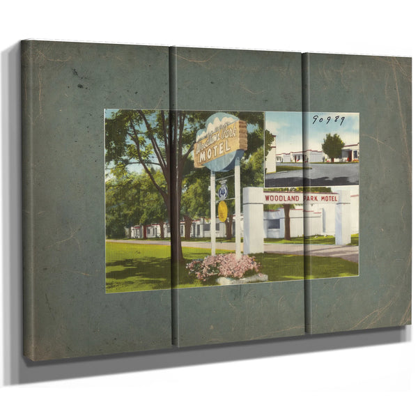 Woodland Park Motel — vintage wall art by Bella Frye